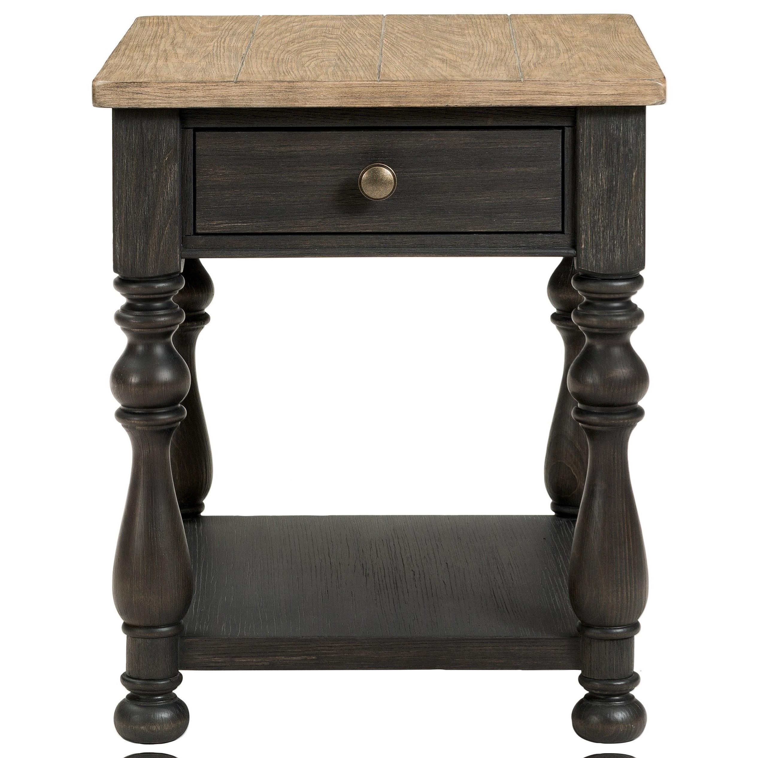 Riverside Furniture Barrington Two Tone 32309 Transitional End Table
