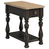 Riverside Furniture Barrington Two Tone Chairside Table