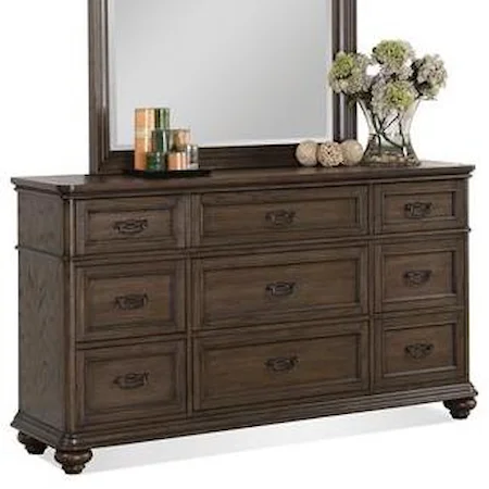 9-Drawer Dresser w/ Rounded Molding