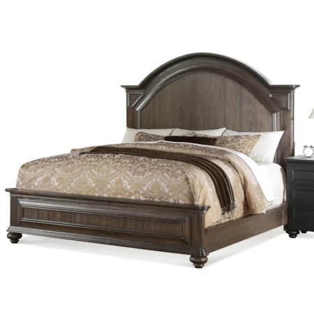 Cal King Arch Panel Bed