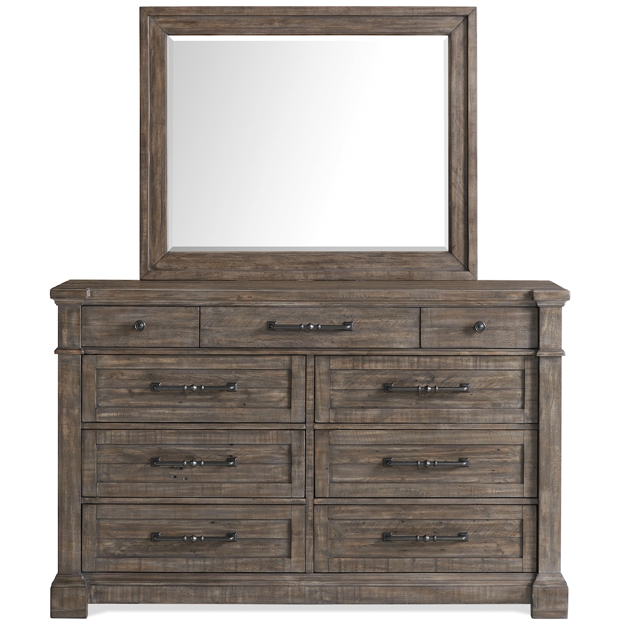 Riverside Furniture Bradford Dresser and Mirror Set