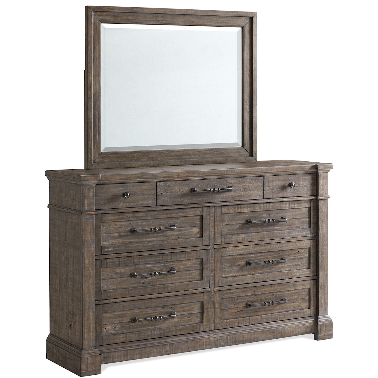 Riverside Furniture Bradford Dresser and Mirror Set