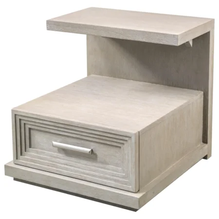 Contemporary 1-Drawer Rectangle End Table