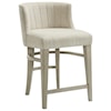 Riverside Furniture Cascade Upholstered Curved Back Counter Stool