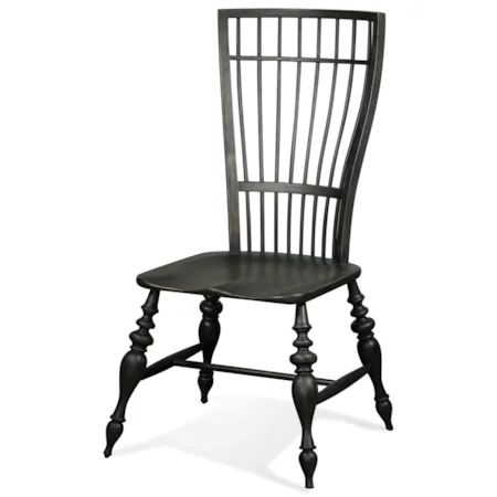Windsor Side Chair in Charred Oak Finish