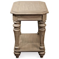 Chairside Table with Turned Legs