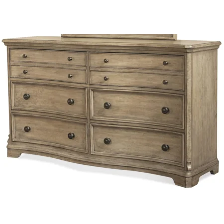 6 Drawer Dresser with Cedar-Lined Bottom Drawers