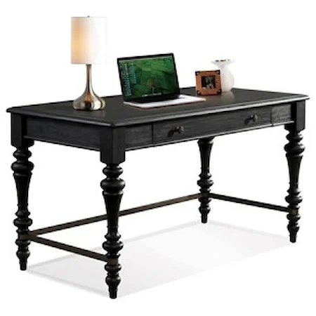Writing Desk with Electric Outlet Bar