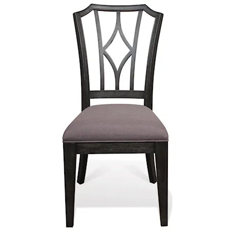 Upholstered Diamond Back Side Chair