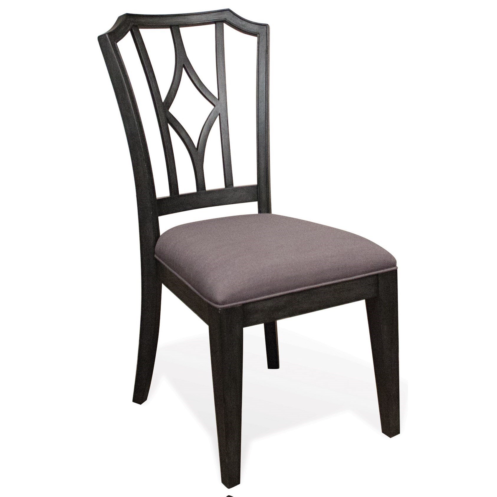 Riverside Furniture Corinne Upholstered Diamond Back Side Chair