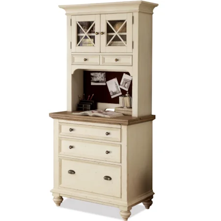 Personal Workstation with Hinged Flip-Top