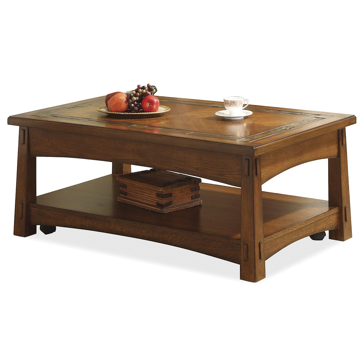 Riverside Furniture Craftsman Home Lift-Top Coffee Table