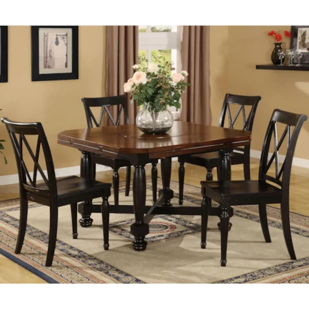5 Piece Convert-A-Height Table & Side Chairs Set