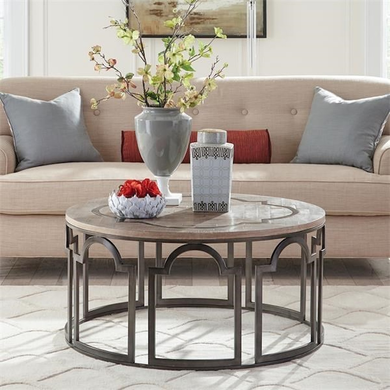 Riverside Furniture Estelle Round Cocktail Table