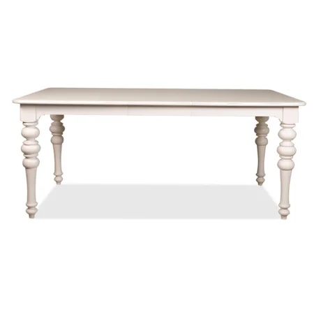 Rectangular Top Convertible Height Din Table with 18" Leaf
