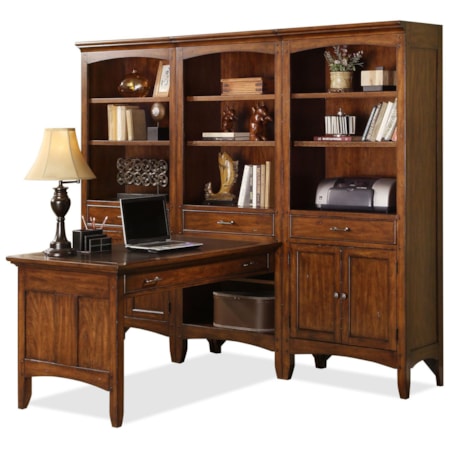 L-Shaped Computer Wall Unit