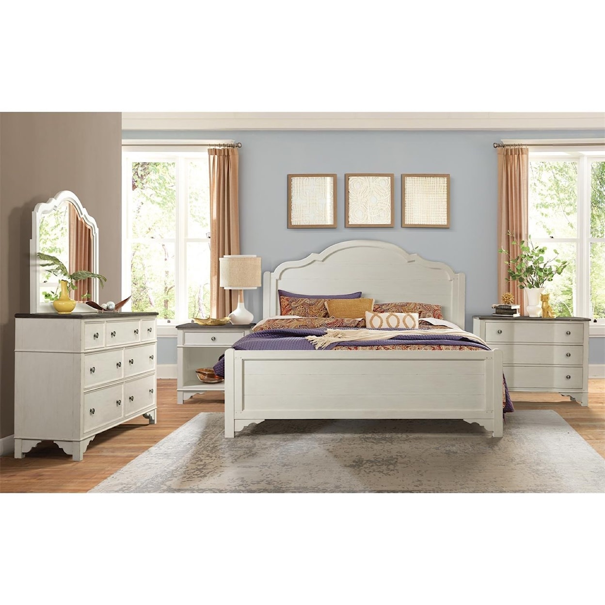 Riverside Furniture Grand Haven Cal King Panel Bed