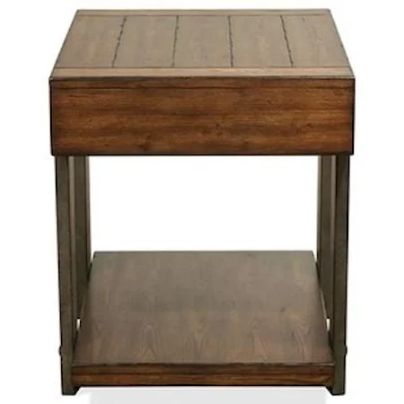 Urban Rustic 1 Drawer End Table
