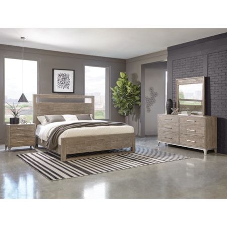Dresser and Mirror Set