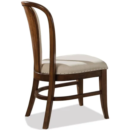 Bow Back Side Chair with Upholstered Seat