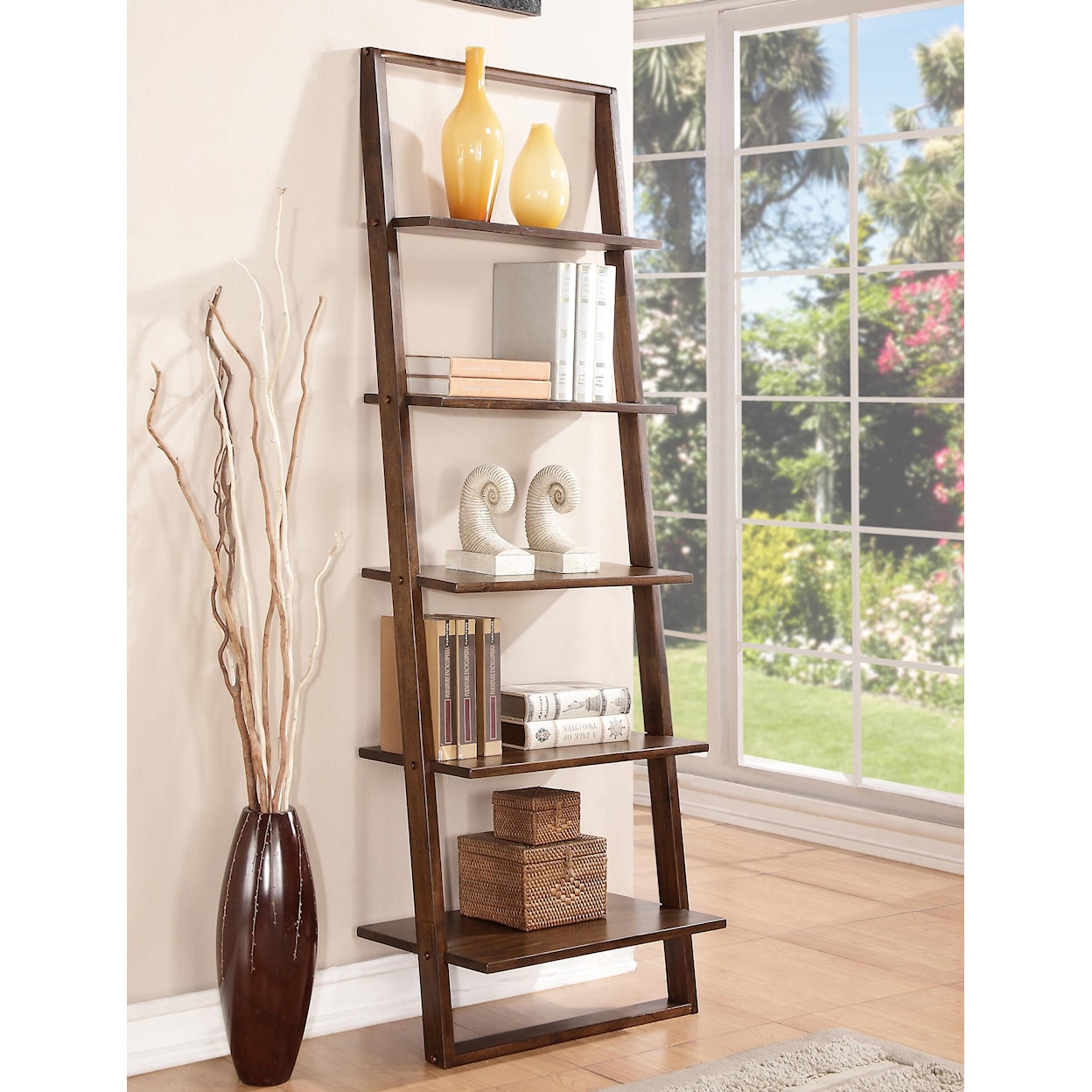 Riverside Furniture Lean Living Leaning Bookcase