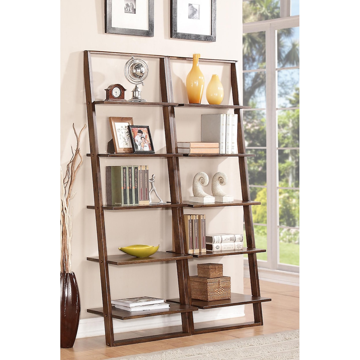 Riverside Furniture Lean Living Leaning Bookcase