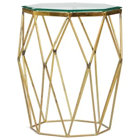 Glamorous Octagon Side Table