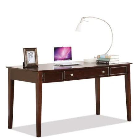Writing Desk with Drop-Front Drawer and Wiring Access Cutouts