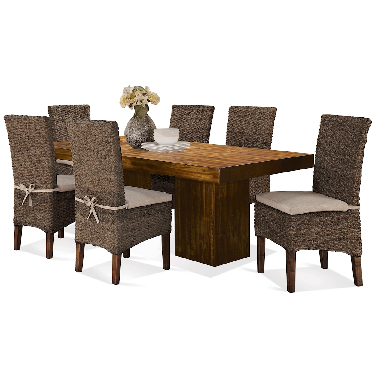 Riverside Furniture Mix-N-Match Chairs Woven Leaf Side Chair