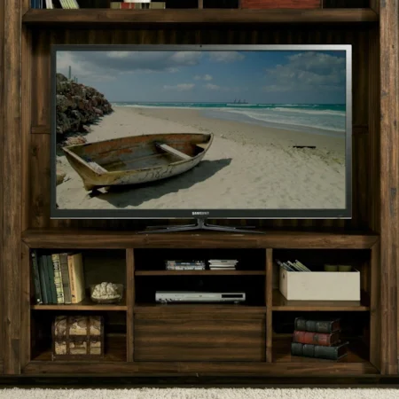 Entertainment Console with Adjustable Shelving