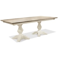 Rectangle Dining Table with Double Pedestals