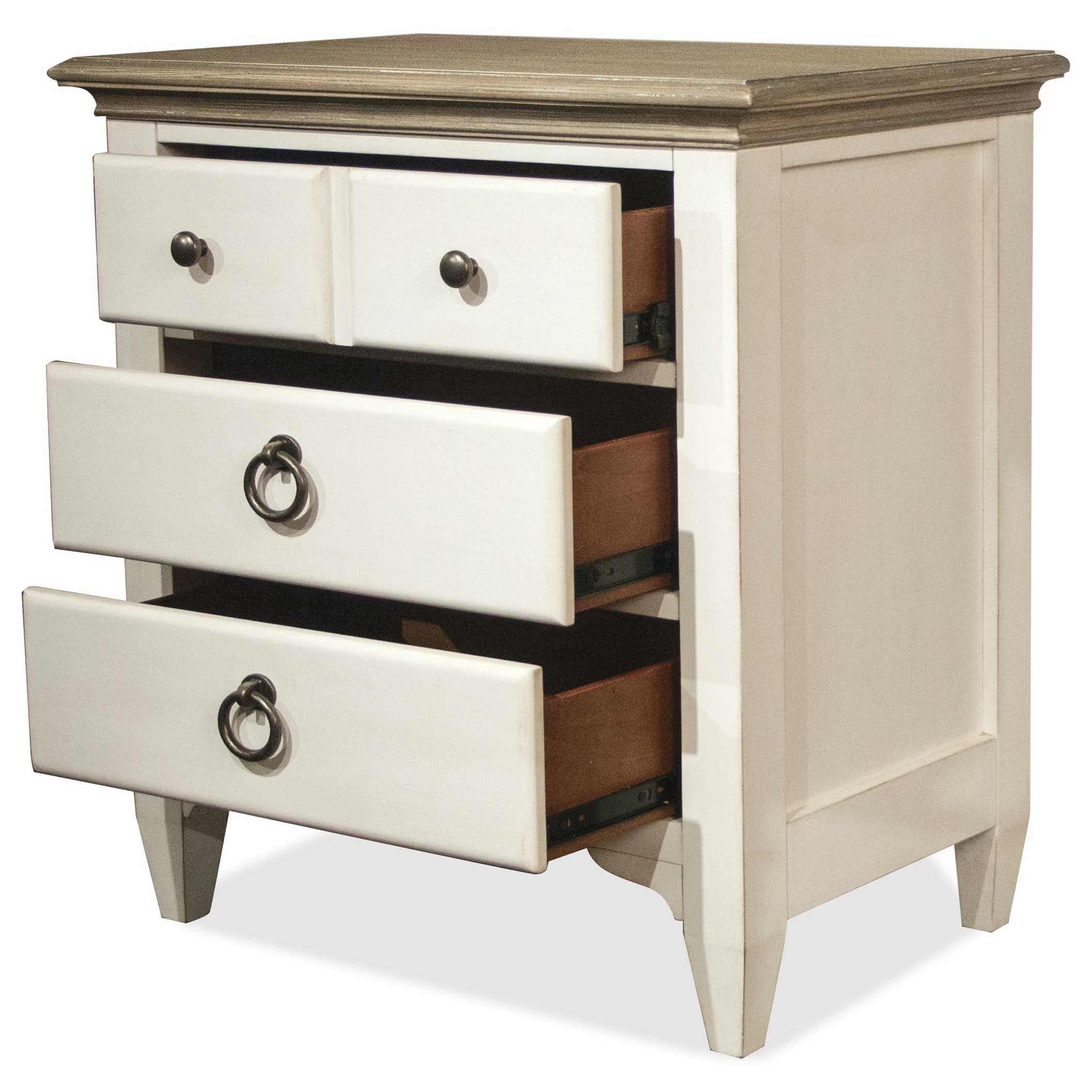Riverside Furniture Myra 3-Drawer Nightstand