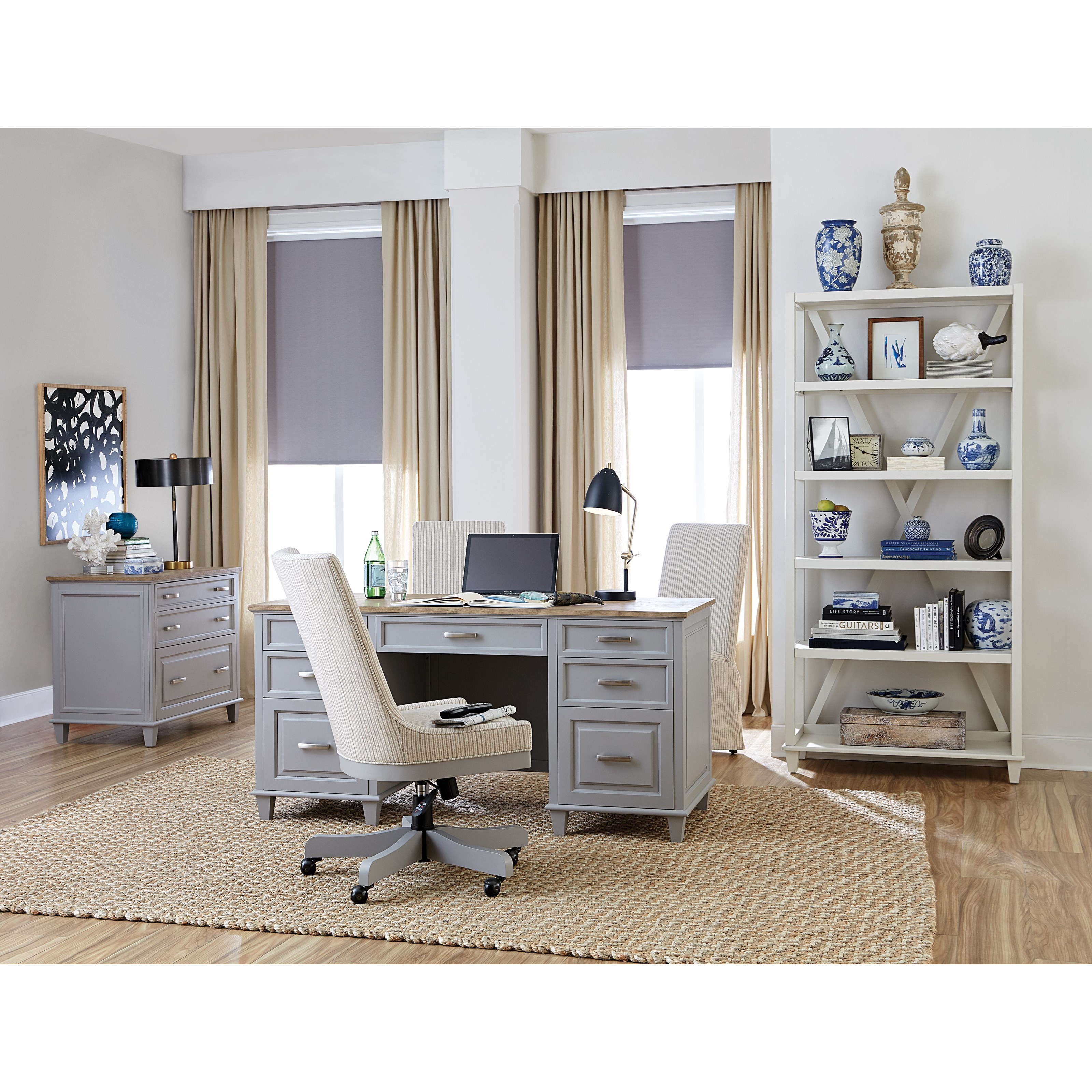 Riverside Furniture Osborne Upholstered Adjustable Desk Chair