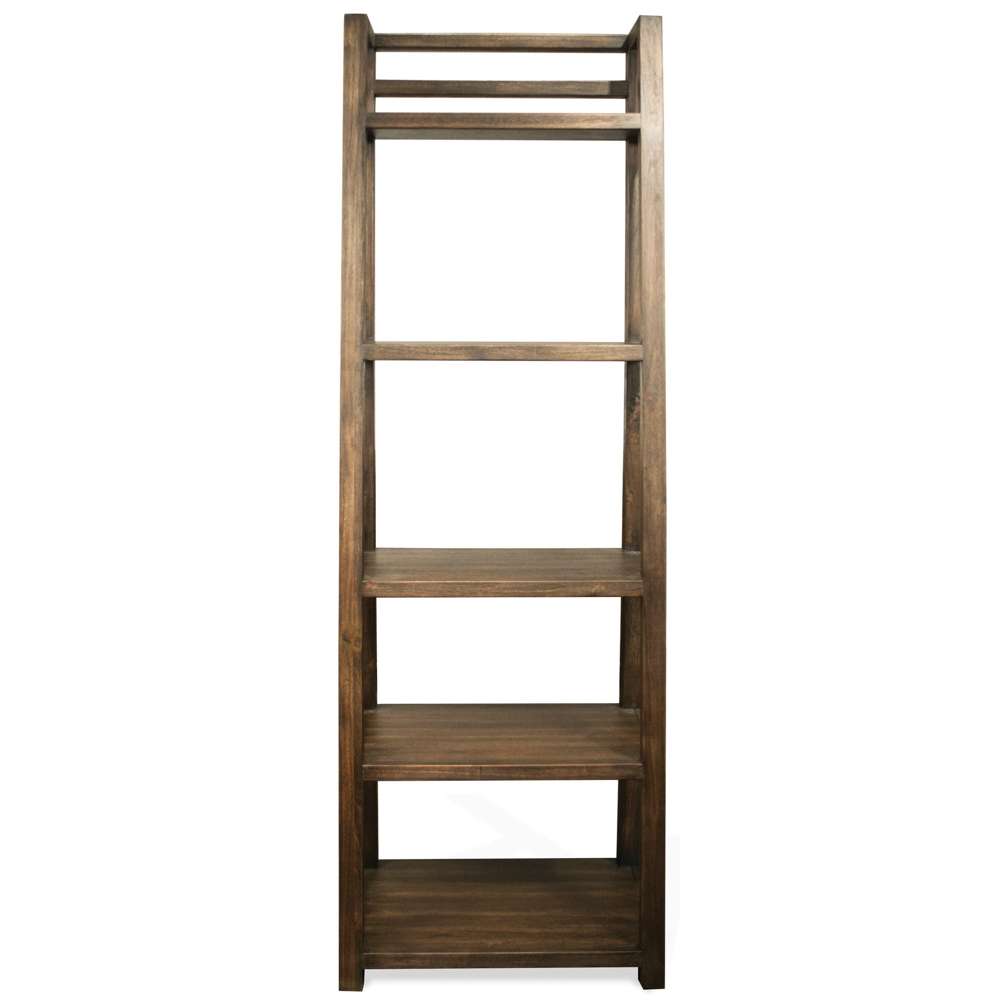 Riverside Furniture Perspectives 28038 Leaning Bookcase with 5
