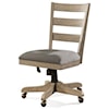 Riverside Furniture Perspectives Wood Back Upholstered Desk Chair