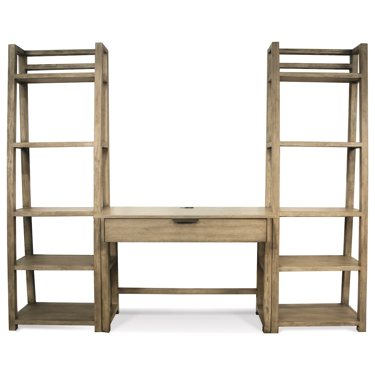 Riverside Furniture Perspectives Leaning Bookcase