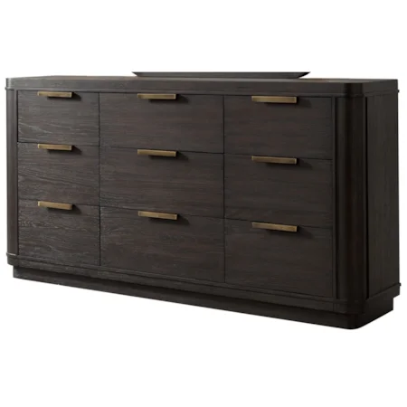 9 Drawer Dresser with Felt and Cedar-Lined Drawers