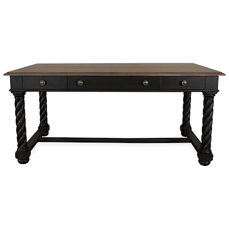 Traditional Two-Tone Writing Desk