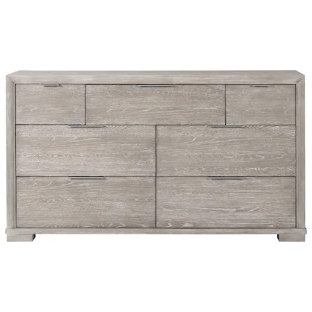 Casual Contemporary Dresser with Felt-Lined Drawers
