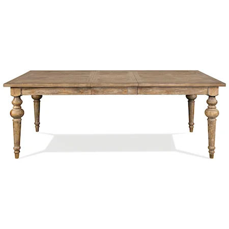 Rustic Dining Table with 18" Table Leaf