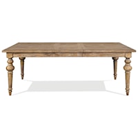 Rustic Dining Table with 18" Table Leaf