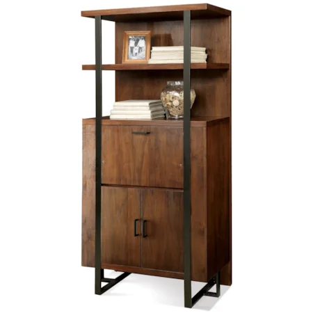 Secretary Bookcase with Center Drop-Lid