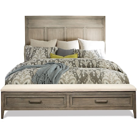 Queen Panel Storage Bed