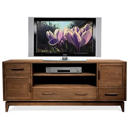 74-Inch TV Console with Removable Shelving