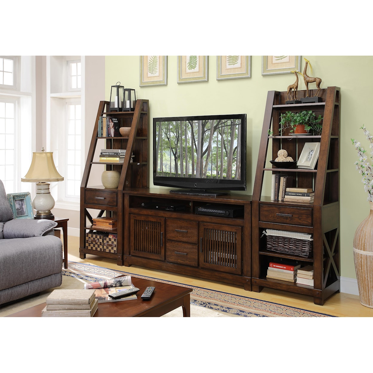 Riverside Furniture Windthrop Windthrop Entertainment Wall Unit