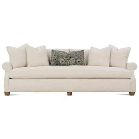 Contemporary 98'' Sofa with Bench Seat