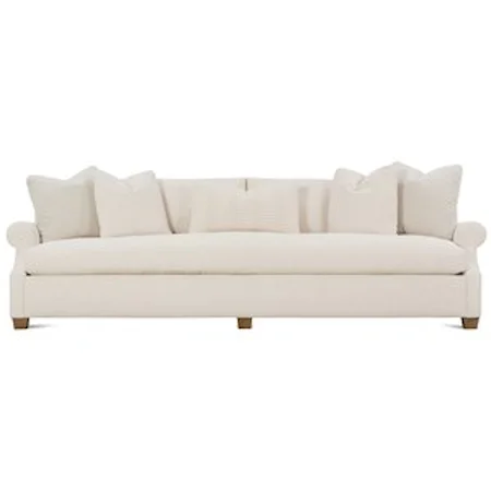 Contemporary 110'' Sofa with Bench Cushion