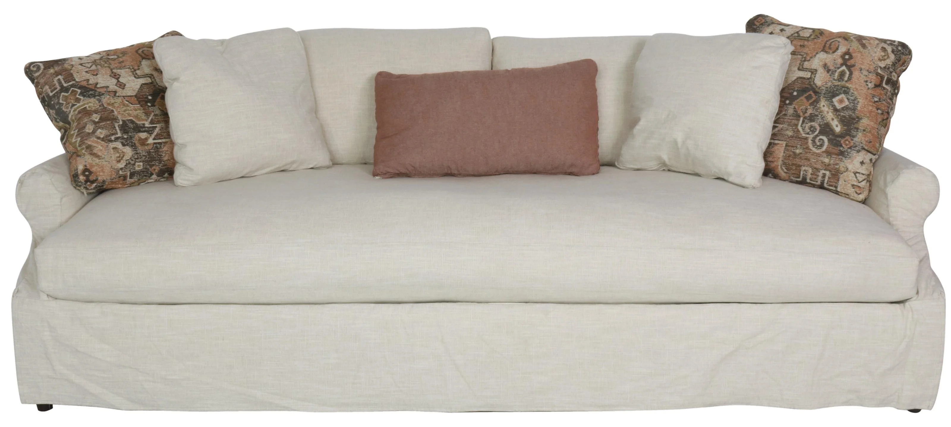 Robin Bruce Bristol Contemporary Slipcovered Sofa with Bench Cushion