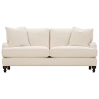 Transitional Sofa with Throw Pillows