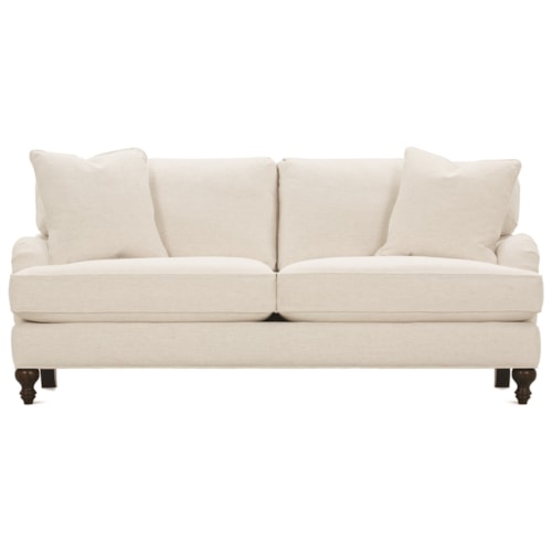 Transitional Sofa with Throw Pillows